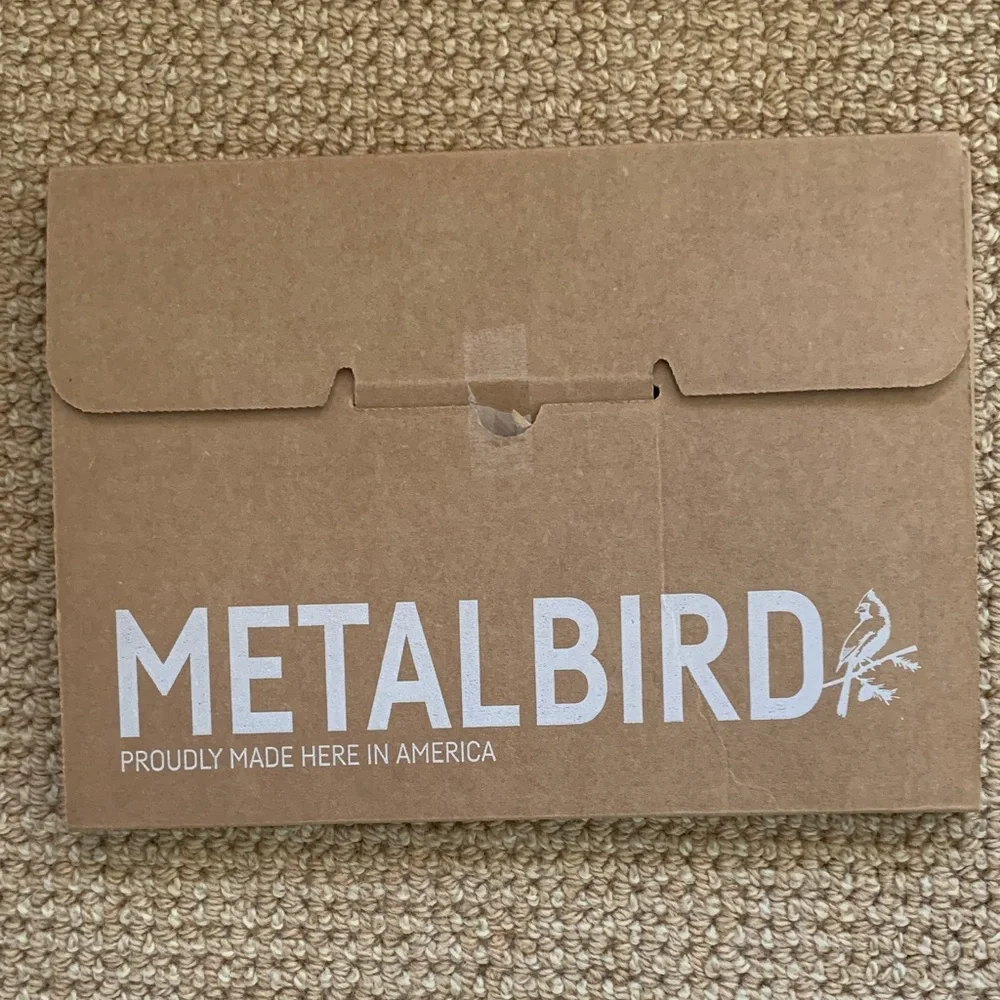 Chic Silver Bird Perch Ornament